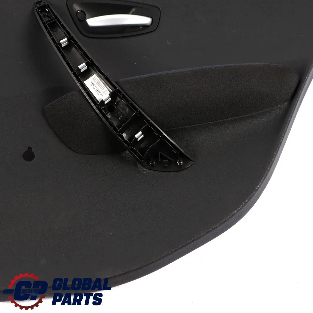 BMW 1 Series E87 Rear Right O/S Door Card Trim Panel Black Fabric Monaco Blue