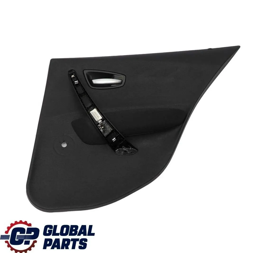 BMW 1 Series E87 Rear Right O/S Cloth Interior Door Card Panel Trim Black