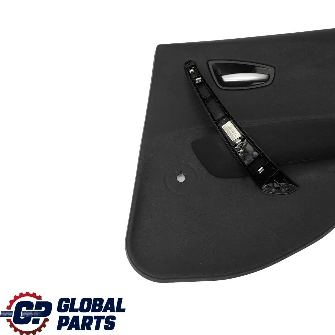 BMW 1 Series E87 Rear Right O/S Cloth Interior Door Card Panel Trim Black