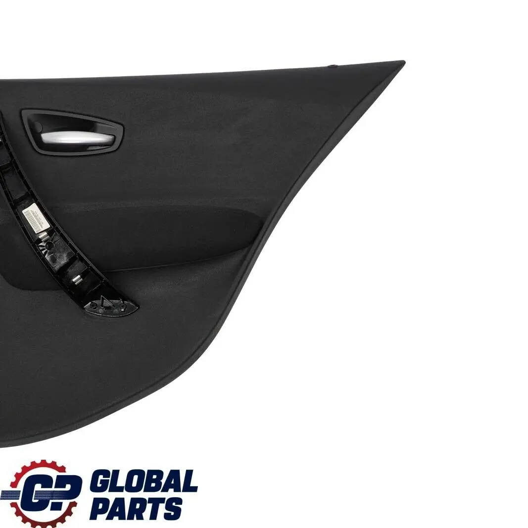 BMW E87 Trasera Derecha O / S Tela Interior Tarjeta De Puerta Panel Trim Negro