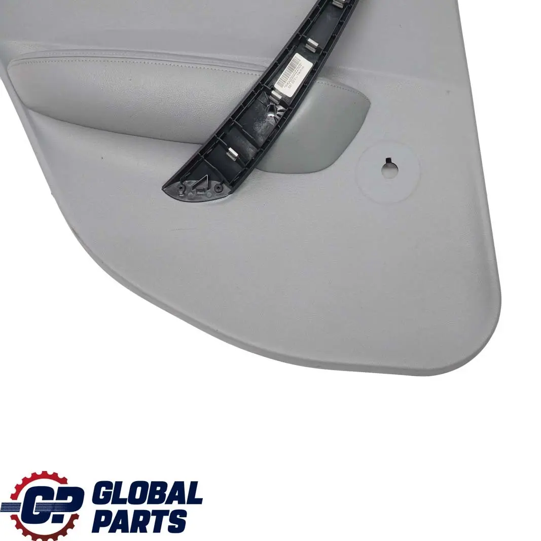 BMW 1 Series E87 Rear Left N/S Door Card Trim Panel Leather Alaskagrau Grey