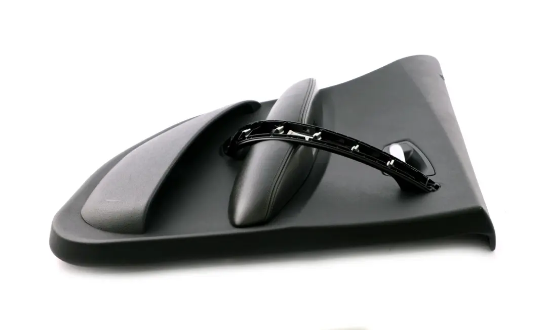BMW 1 Series 3 E87 Rear Left N/S Door Card Trim Panel Folienteil Black Leather
