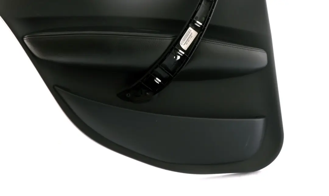 BMW 1 Series 3 E87 Rear Left N/S Door Card Trim Panel Folienteil Black Leather