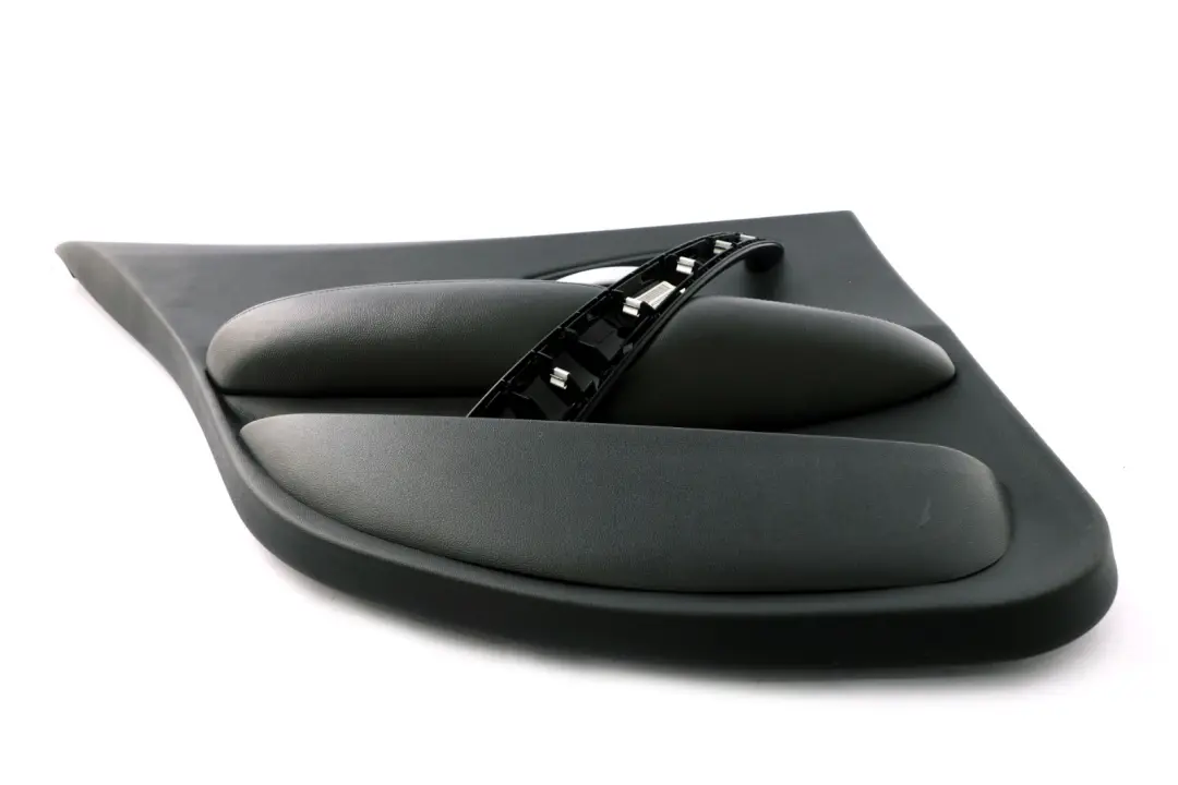 BMW 1 Series 3 E87 Rear Left N/S Door Card Trim Panel Folienteil Black Leather