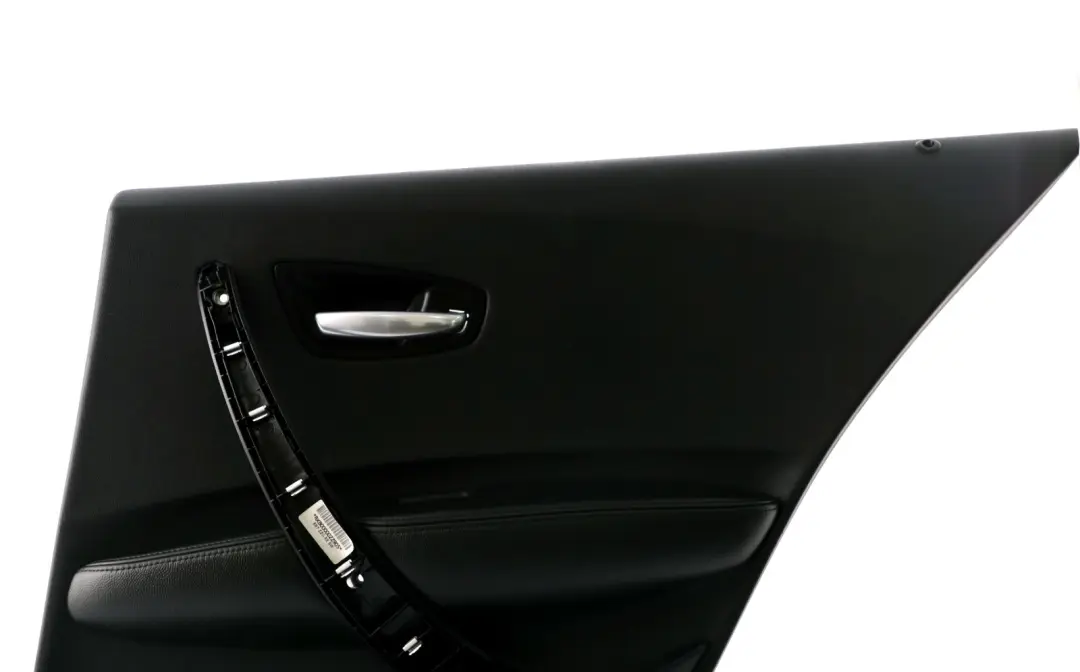 BMW 1 Series E87 3 Rear Right O/S Door Card Trim Panel Folienteil Black Leather