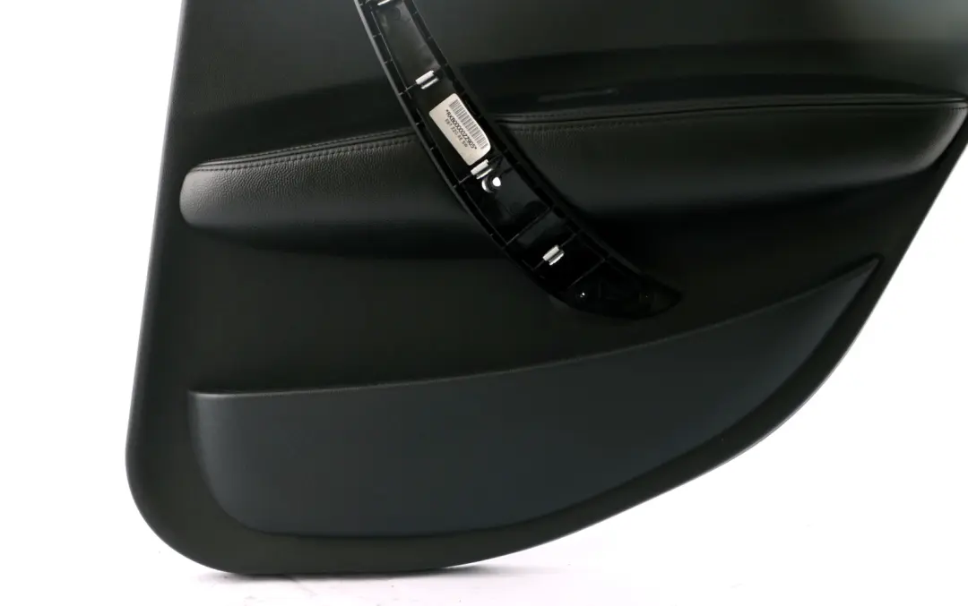 BMW 1 Series E87 3 Rear Right O/S Door Card Trim Panel Folienteil Black Leather