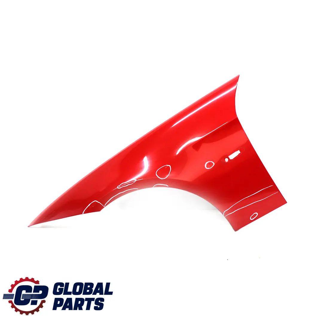 BMW E90 E91 Side Panel Fender Wing Front Left N/S Karmesinrot Crimson Red - A61