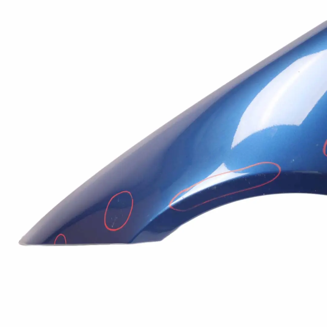 BMW E90 E91 Side Panel Fender Wing Front Left N/S Montegoblau Blue - A51