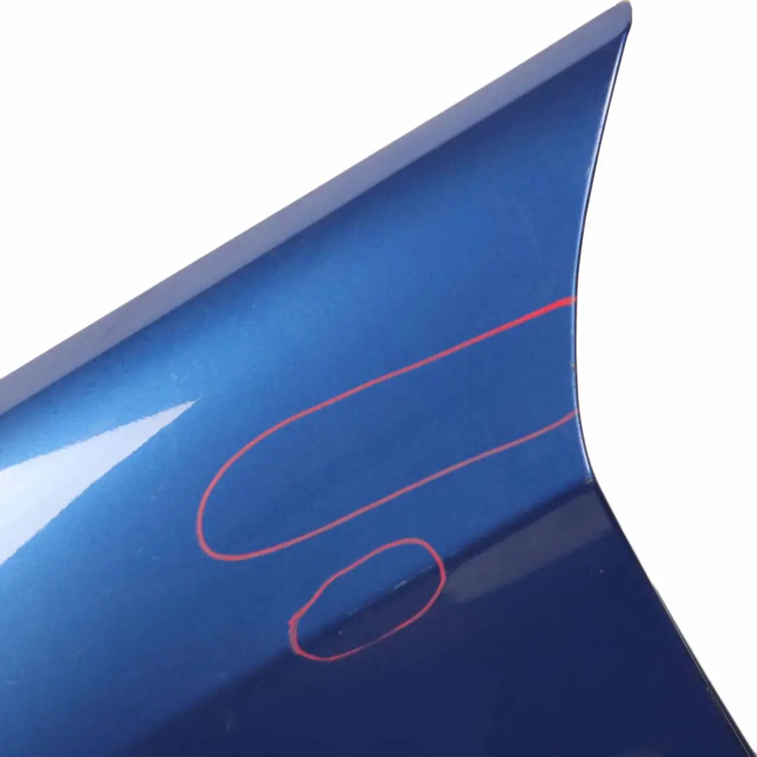 BMW E90 E91 Side Panel Fender Wing Front Left N/S Montegoblau Blue - A51