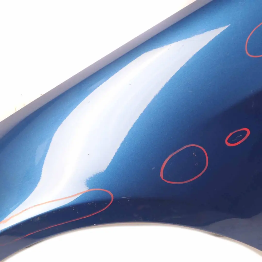 BMW E90 E91 Side Panel Fender Wing Front Left N/S Montegoblau Blue - A51