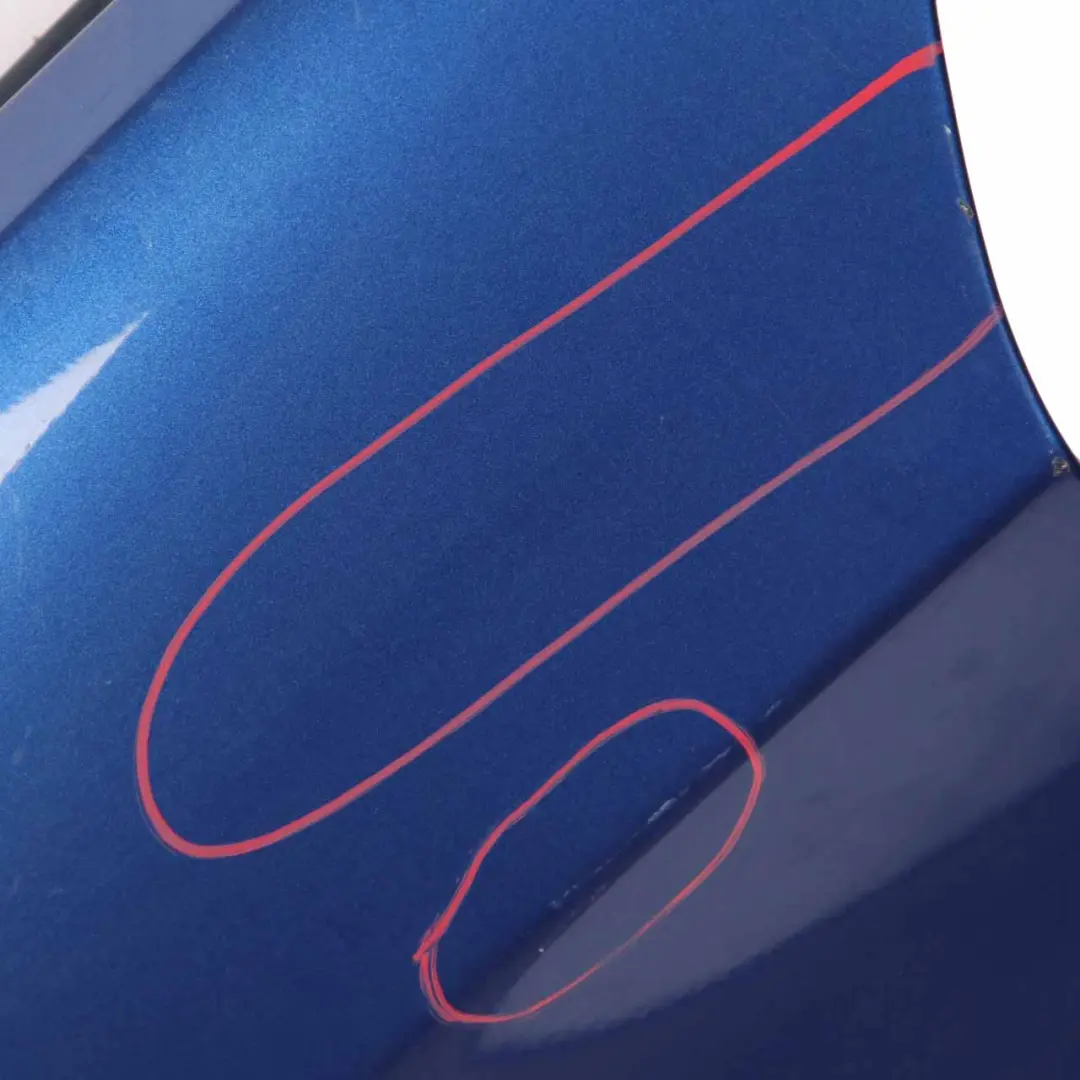 BMW E90 E91 Side Panel Fender Wing Front Left N/S Montegoblau Blue - A51