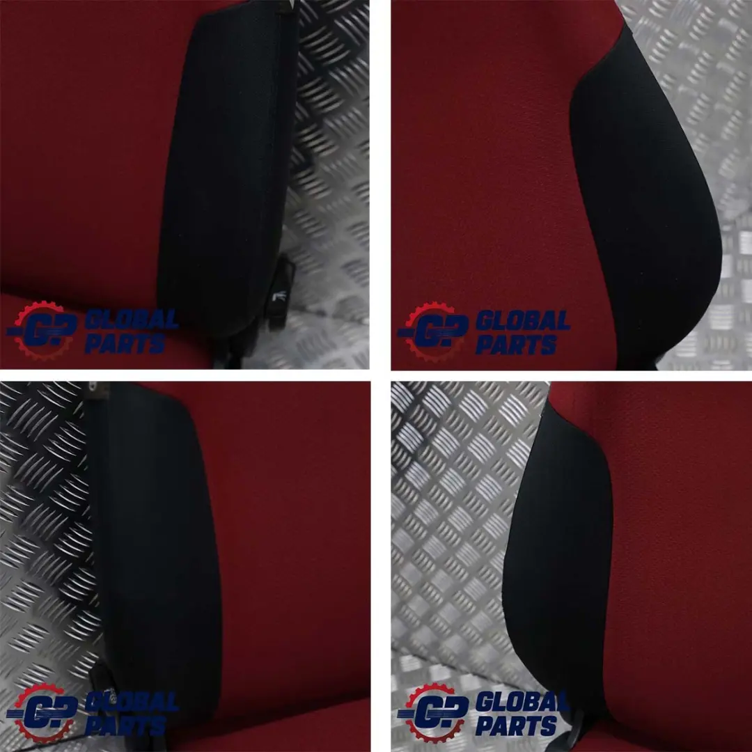 BMW Mini Cooper One R50 Front Right O/S Cloth Fabric Seat Molette Tartan Red