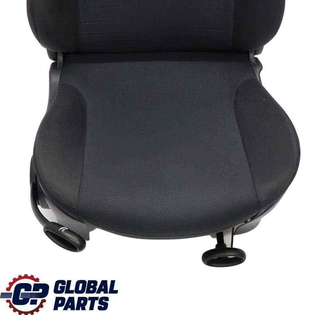 Mini Cooper One R50 Front Right O/S Cloth Fabric Molette Seat Panther Black