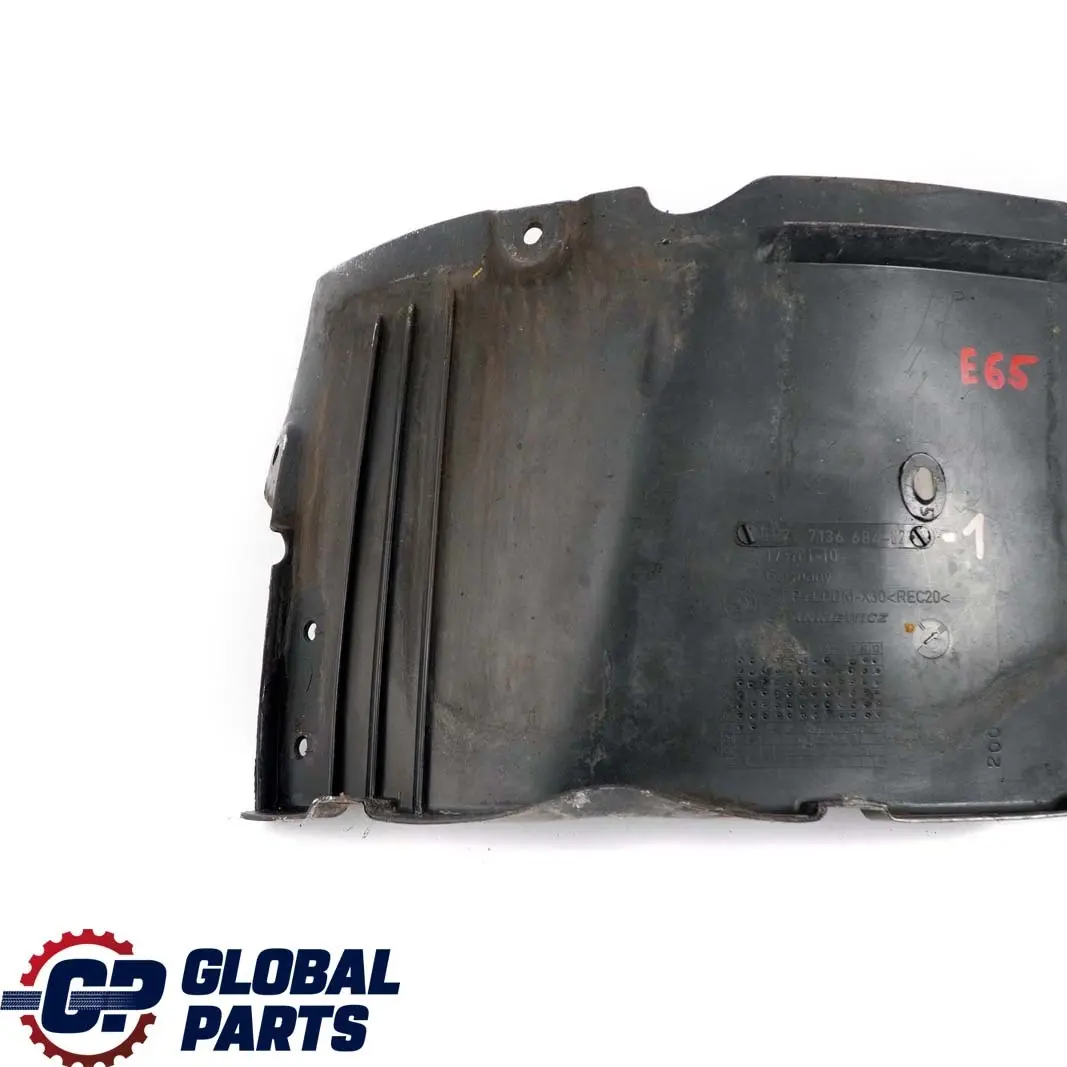 BMW 7 Series E65 E66 1 Cover Liner Wheel Arch Housing Front Right O/S 7136684