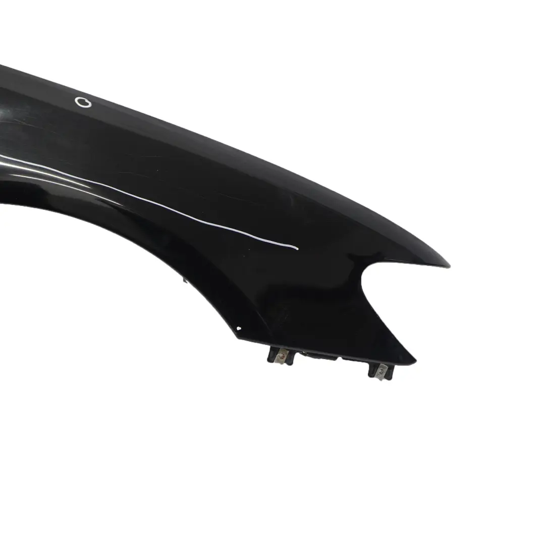 BMW E65 E66 Side Panel Wing Covering Front Right O/S Schwarz 2 Black - 668