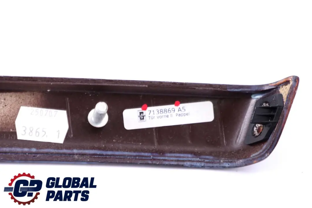 BMW E90 E91 Trim Door Front Left N/S Strip Wood Poplar Grain 7138869