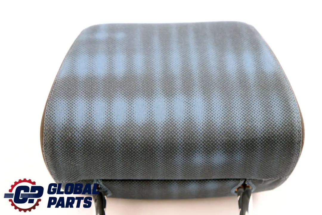 BMW 1 E87 Front Seat Left Right Headrest Cloth Imitation Leather Sydney Blue