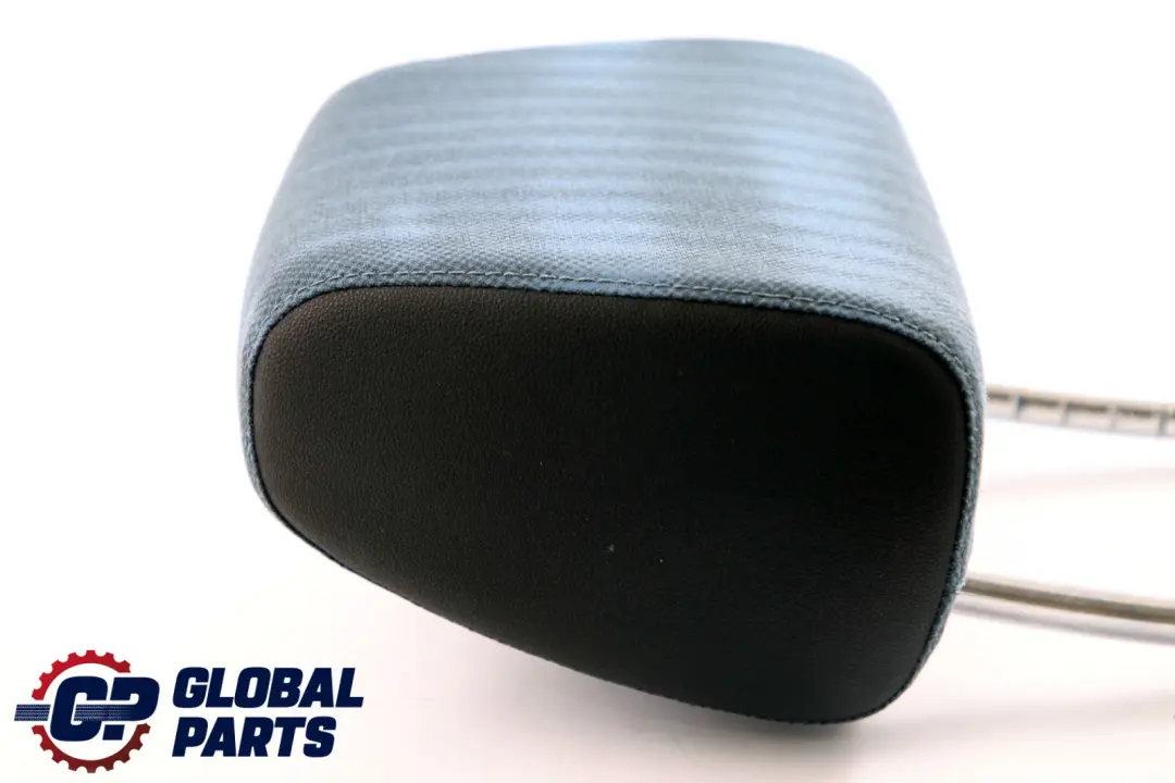 BMW 1 E87 Front Seat Left Right Headrest Cloth Imitation Leather Sydney Blue