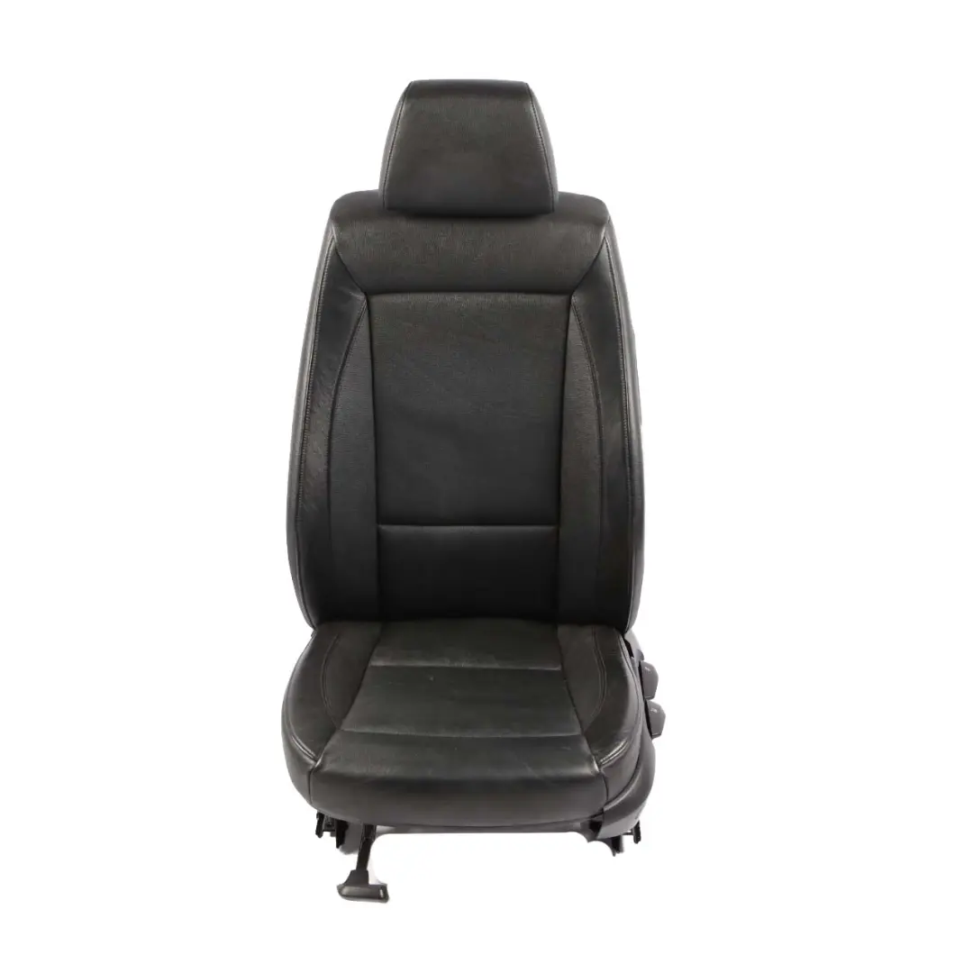 BMW E87 Front Seat Black Leather Boston Left N/S Interior 