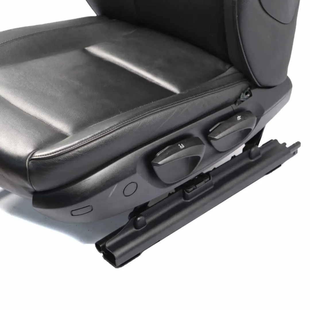 BMW E87 Front Seat Black Leather Boston Left N/S Interior 