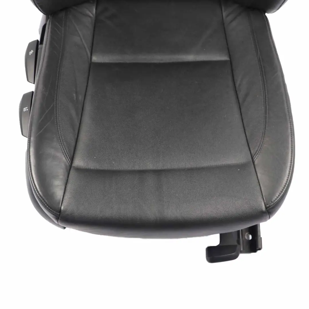 BMW E87 Front Seat Right O/S Leather Boston Black Interior Cover