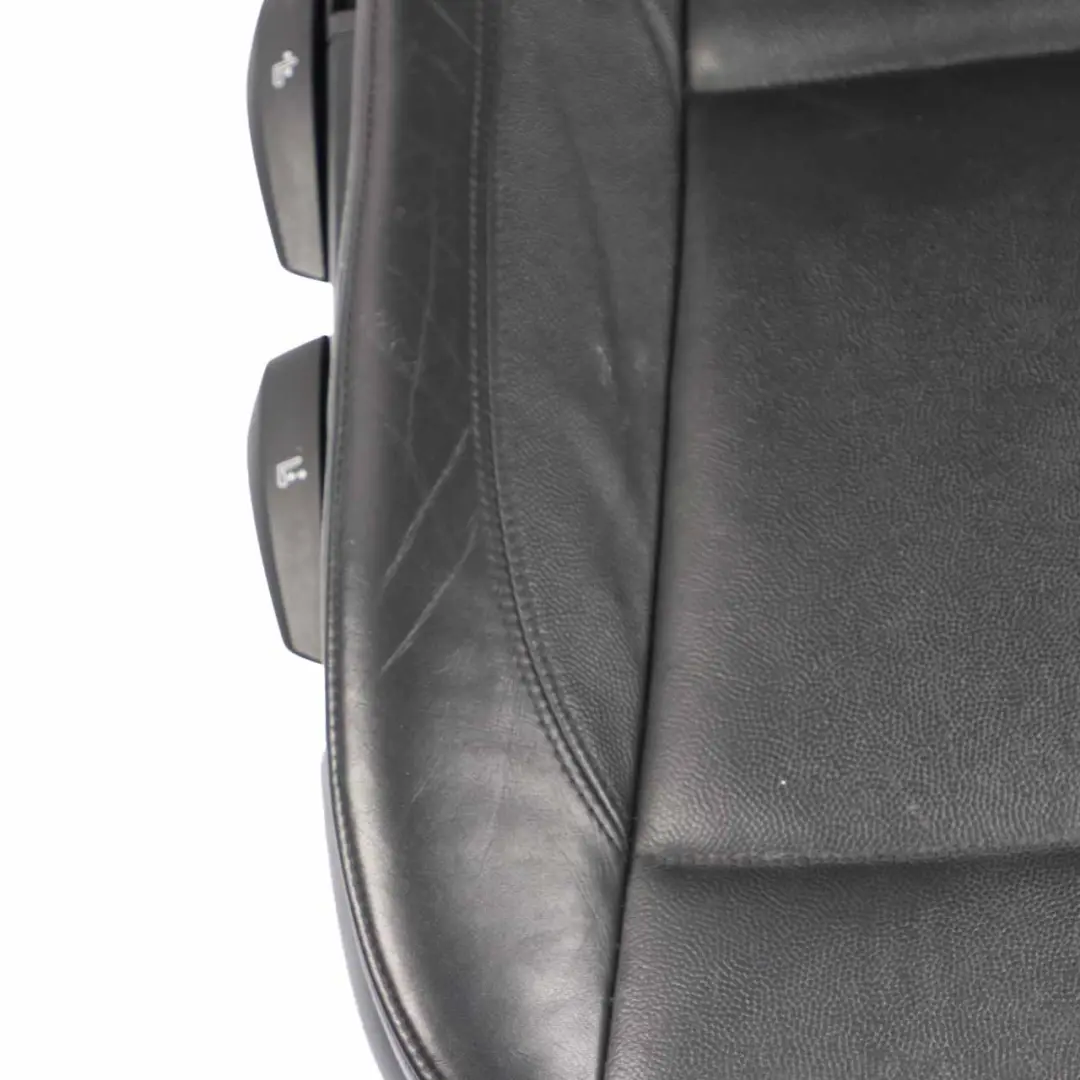 BMW E87 Front Seat Right O/S Leather Boston Black Interior Cover