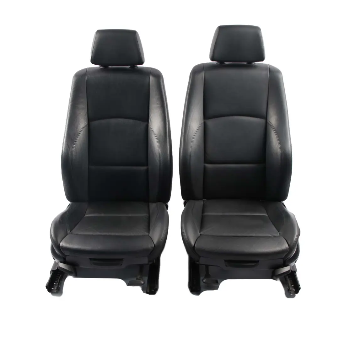 Seats BMW E87 M Sport Black Leather Interior Front Left Right N/O/S Seat 