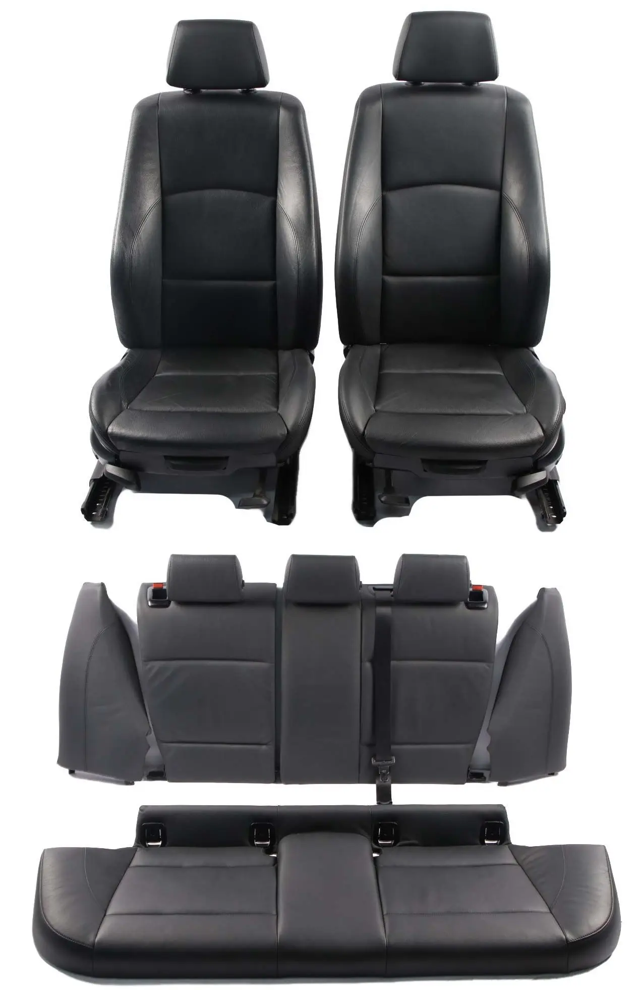 Seats BMW E87 M Sport Black Leather Interior Front Left Right N/O/S Seat