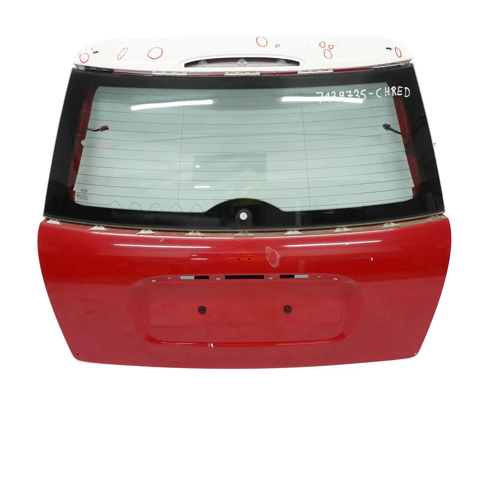 Mini Cooper R50 R53 Boot Trunk Lid Tailgate Chili Red - 851