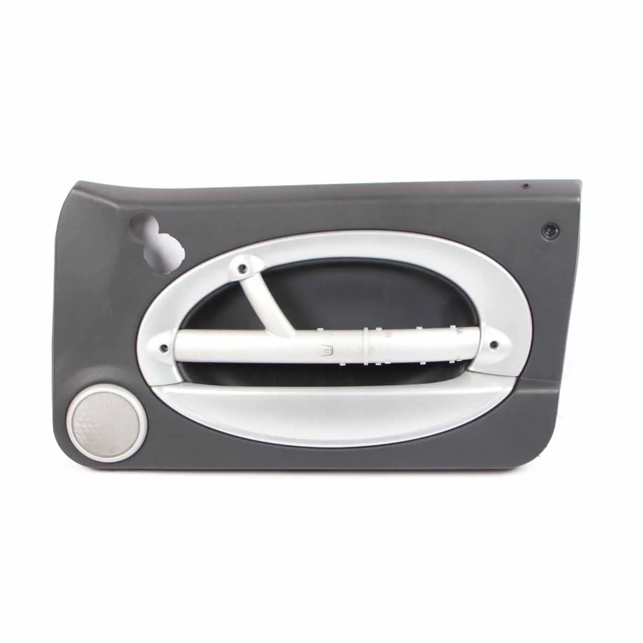 Mini R50 R52 Door Card Front Right O/S Side Trim Panther Black Silver Strip