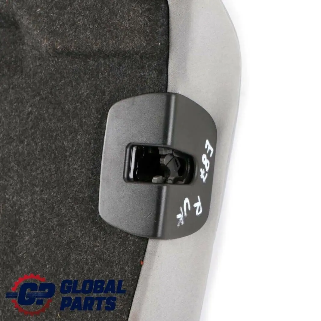 BMW E87 Rivestiment Sedile Posteriore Pelle Schienale Destro Alaska Grey 7142000
