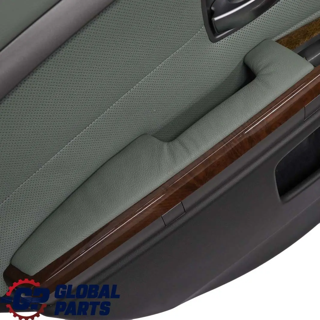 BMW 7 Series E65 Rear Left N/S Door Card Leather Nasca Green Lining Trim