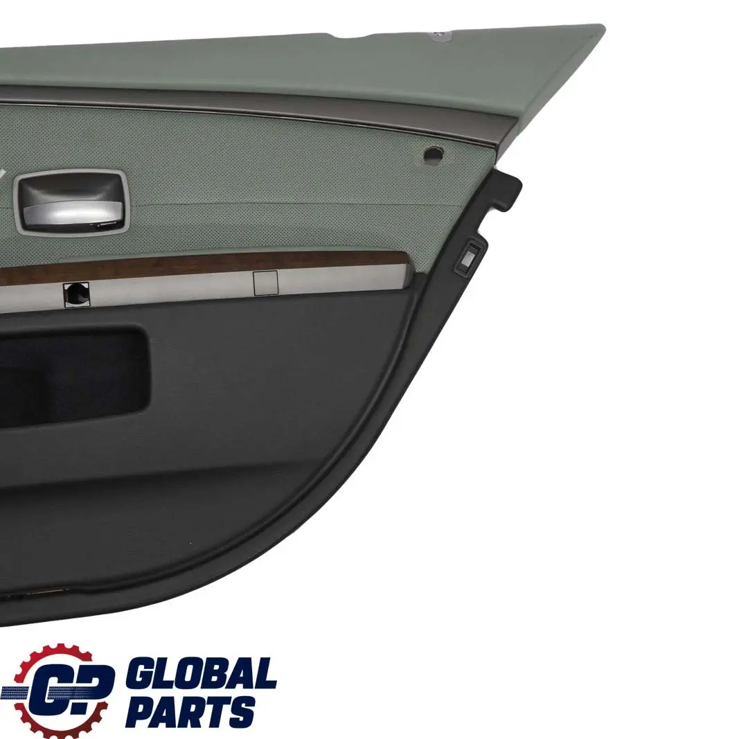 BMW 7 Series E65 Rear Right O/S Door Card Leather Nasca Green Lining Trim