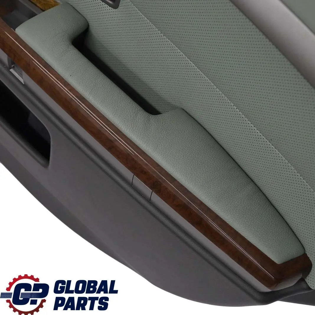 BMW 7 Series E65 Rear Right O/S Door Card Leather Nasca Green Lining Trim