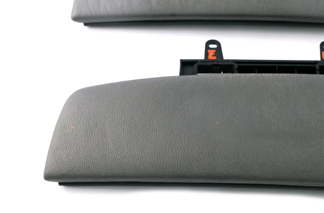 BMW 7 Series E65 E66 E67 Set Cover Centre Armrest Front Leather Flanellgrau