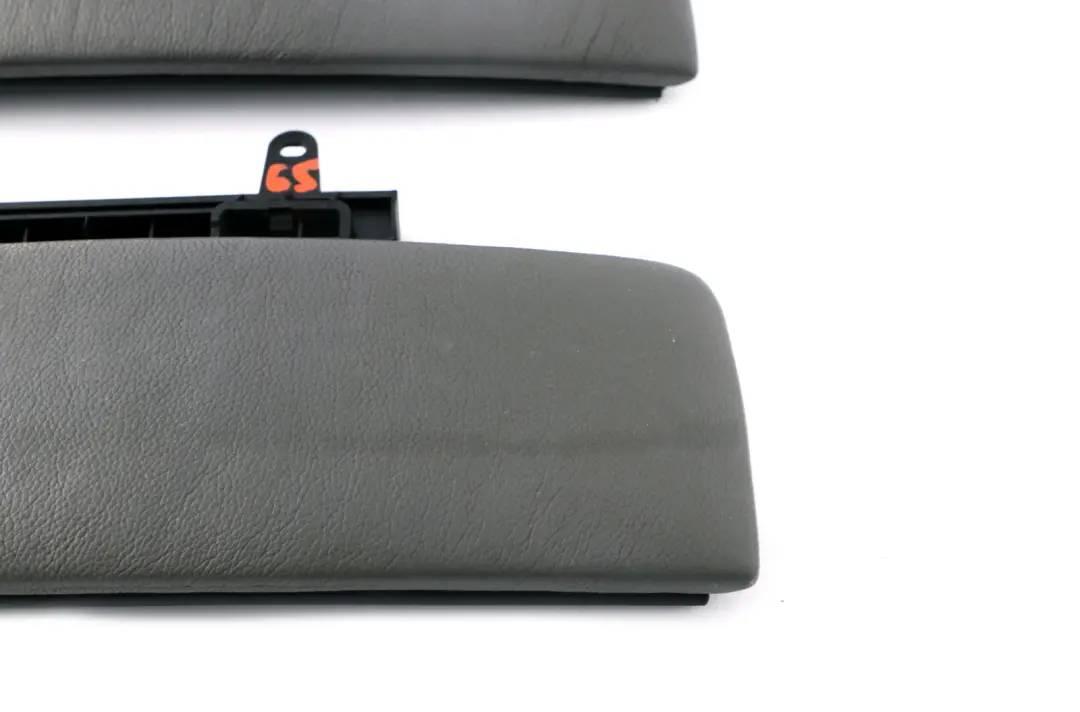 BMW 7 Series E65 E66 E67 Set Cover Centre Armrest Front Leather Flanellgrau