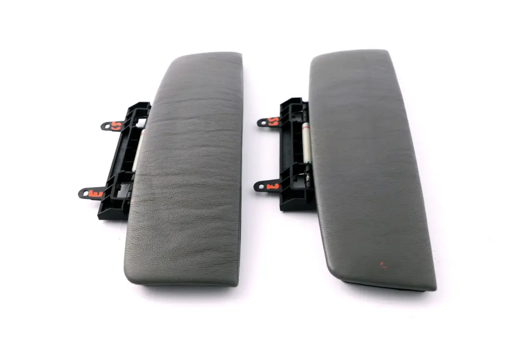 BMW 7 Series E65 E66 E67 Set Cover Centre Armrest Front Leather Flanellgrau