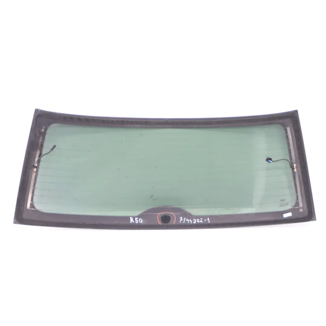 Mini Cooper R50 R53 Cristal Ventana Trasera Acristalamiento Negro AS3 7144922