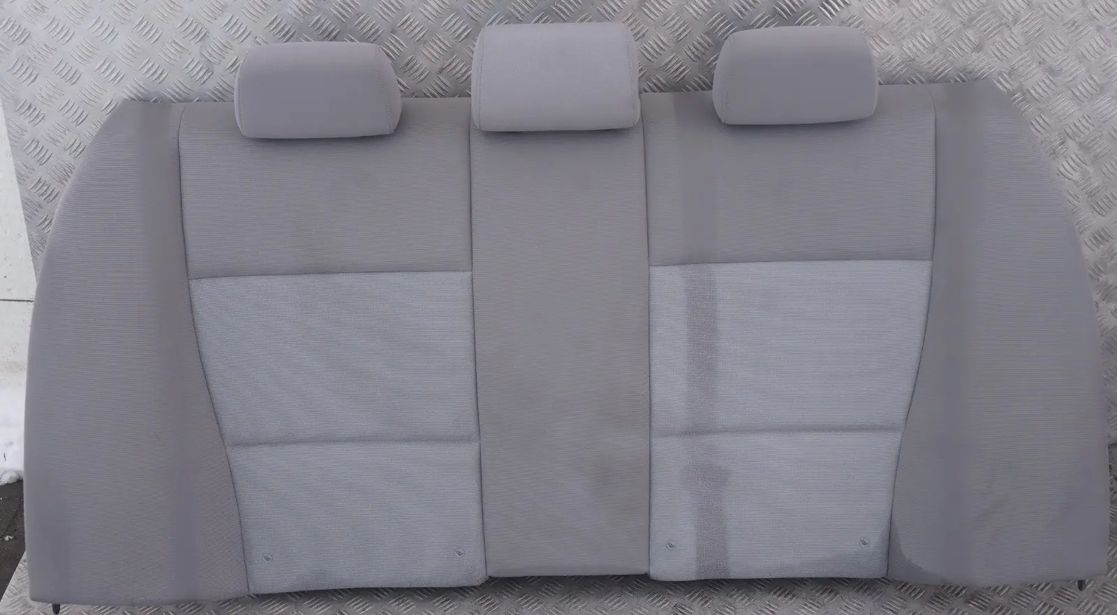 BMW 3 SERIES E90 1 Cover Backrest Rear Seat Couch Cloth Stoff Fluid Grau Grey