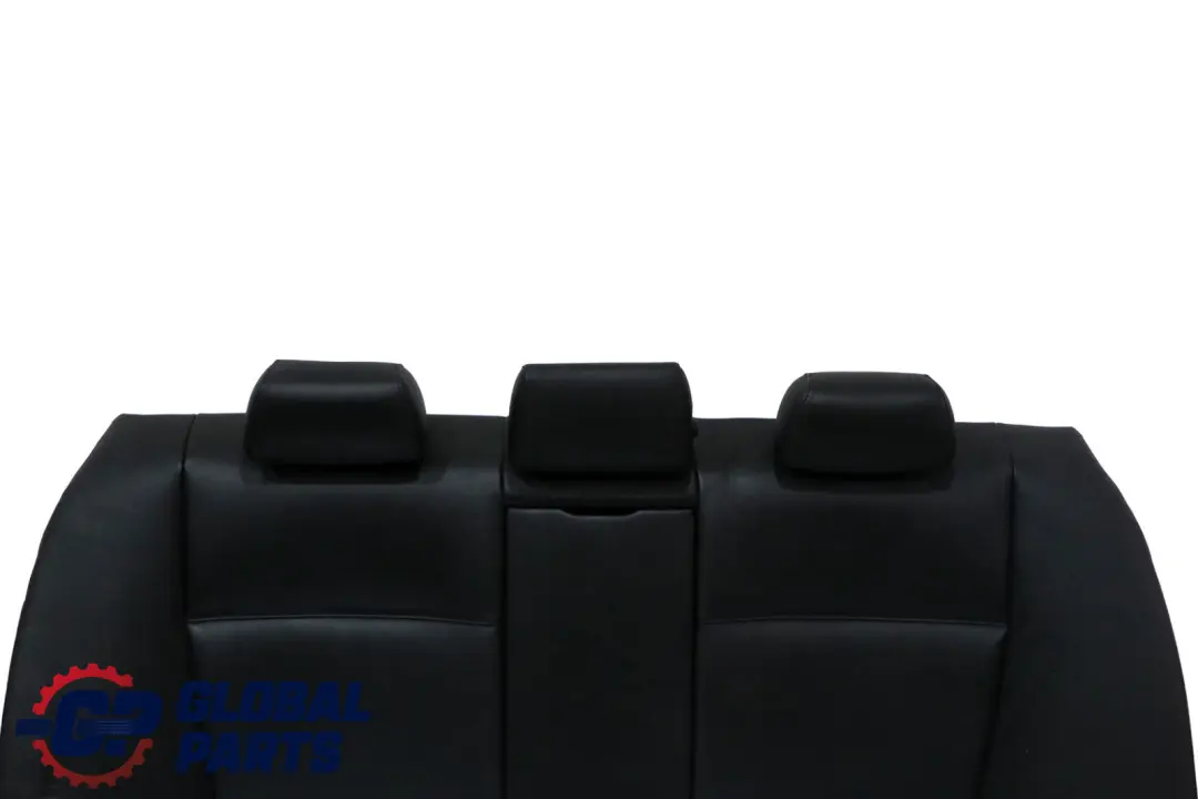 BMW 3 Series E90 Black Leather Schwarz Cover Backrest Rear Seat Couch