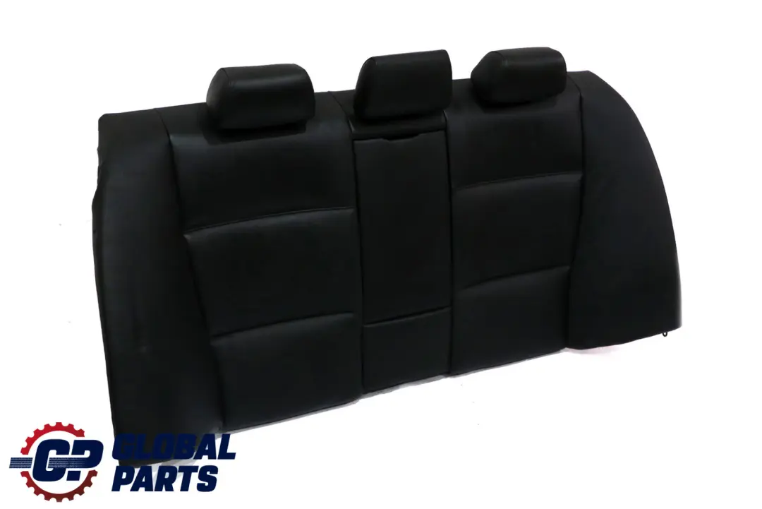 BMW 3 Series E90 Black Leather Schwarz Cover Backrest Rear Seat Couch