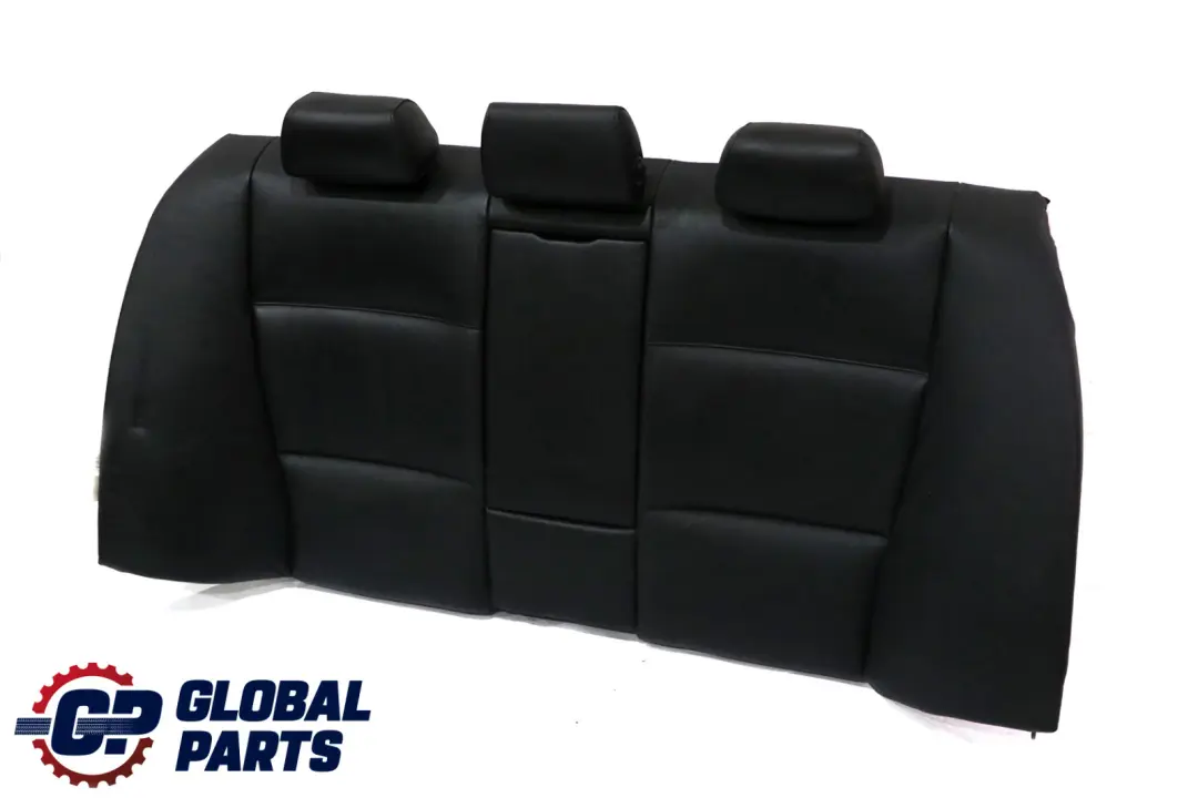 BMW 3 Series E90 Black Leather Schwarz Cover Backrest Rear Seat Couch