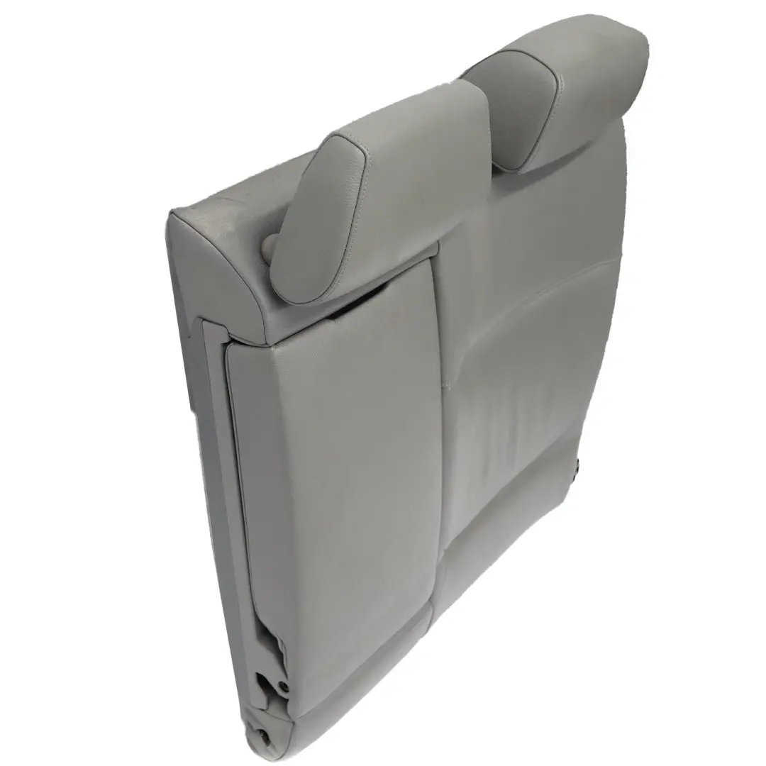 BMW E90 Respaldo Asiento Trasero Izquierda Cubre Respaldo Cuero Gris Ski