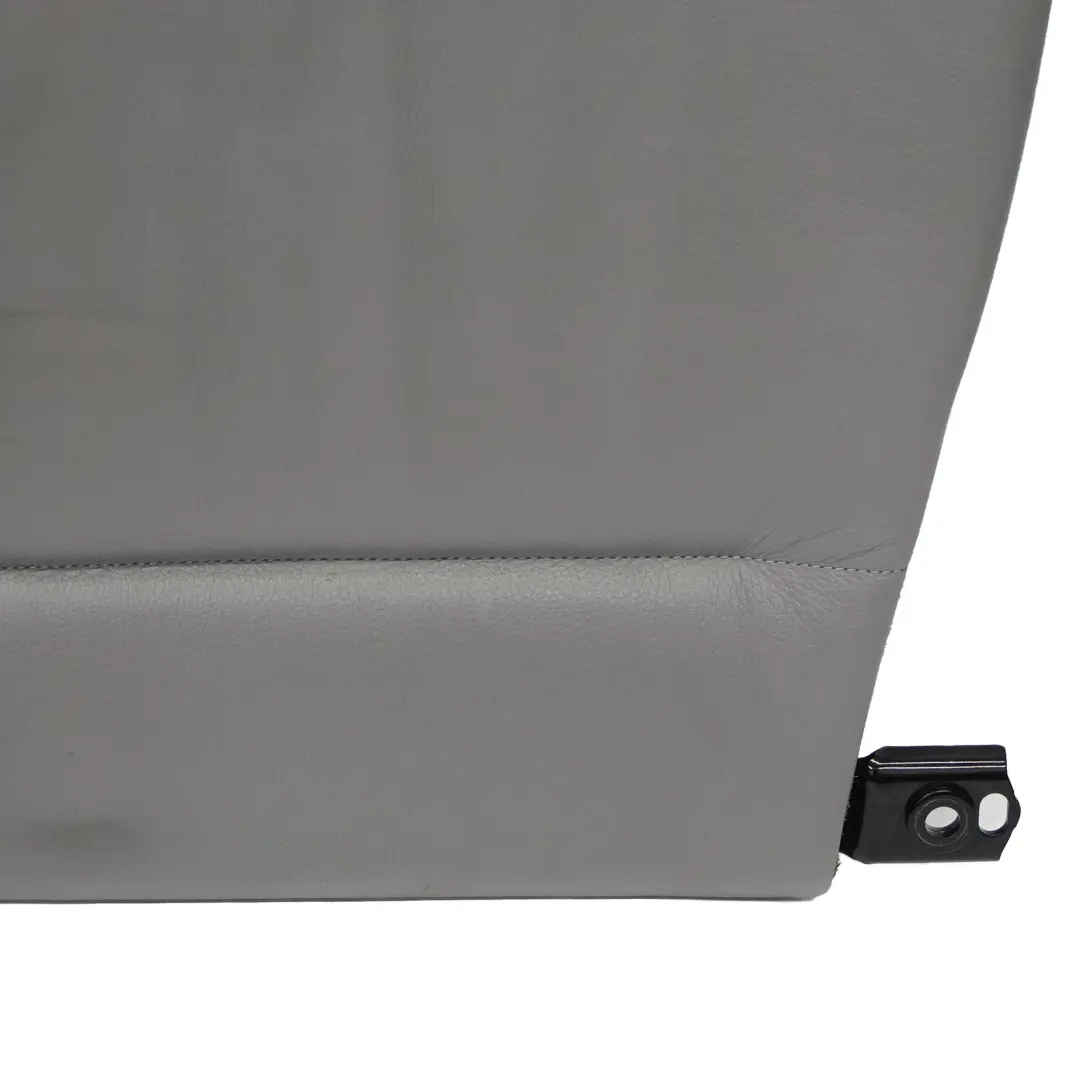 BMW E90 Respaldo Asiento Trasero Izquierda Cubre Respaldo Cuero Gris Ski