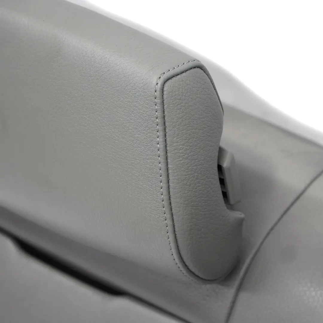 BMW E90 Respaldo Asiento Trasero Izquierda Cubre Respaldo Cuero Gris Ski