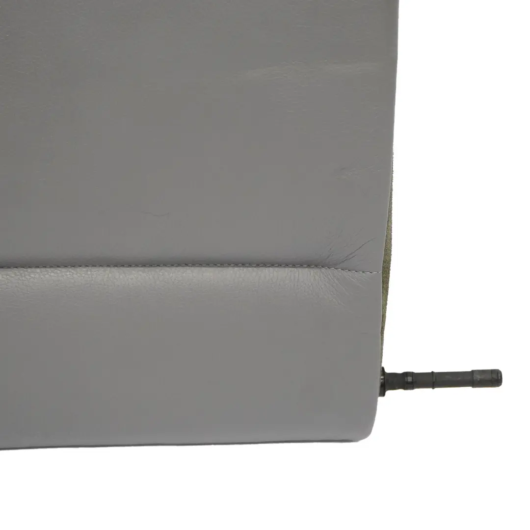 BMW E90 Respaldo Asiento Trasero Derecha Cubre Respaldo Cuero Gris