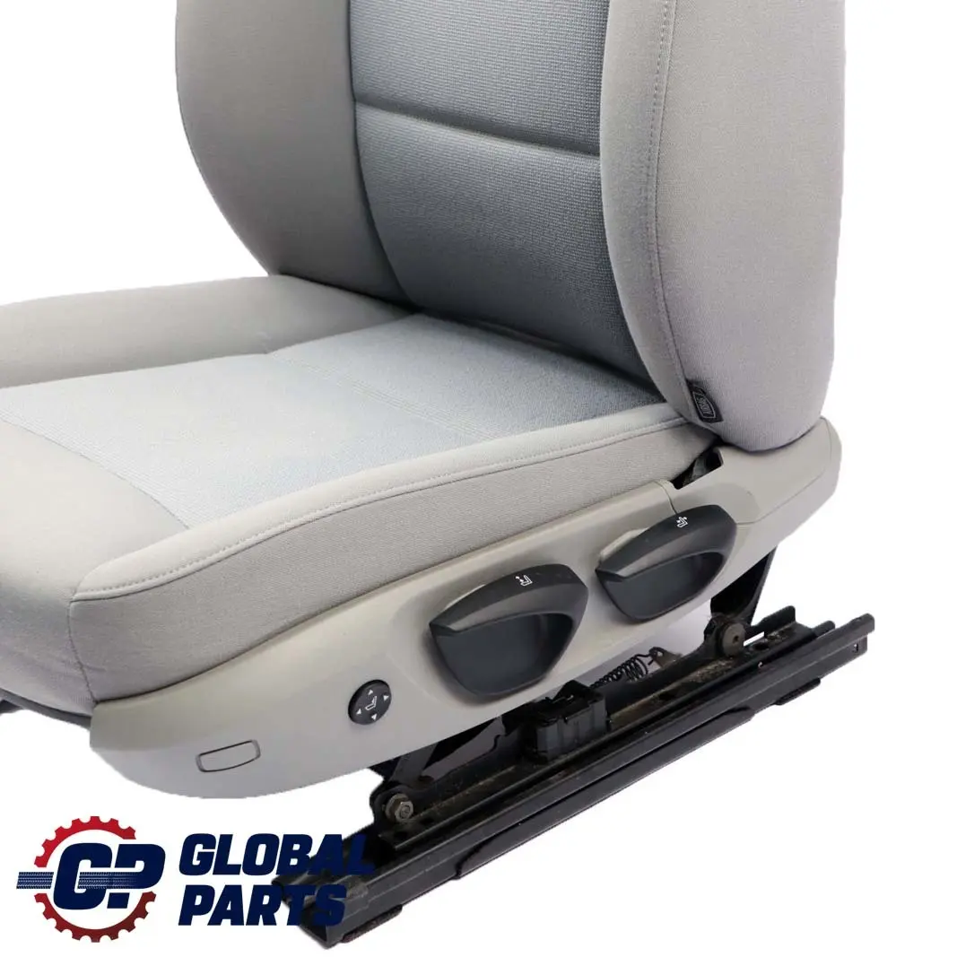 BMW 3 Series E90 E91 Cloth Fabric Interior Front Left N/S Side Seat Grey Lumbar