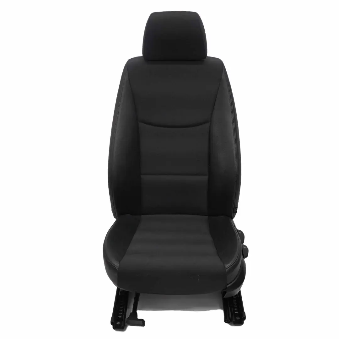 Asiento Delantero BMW E90 E91 Cuero Negro / Tela Citrus Interior Izquierdo