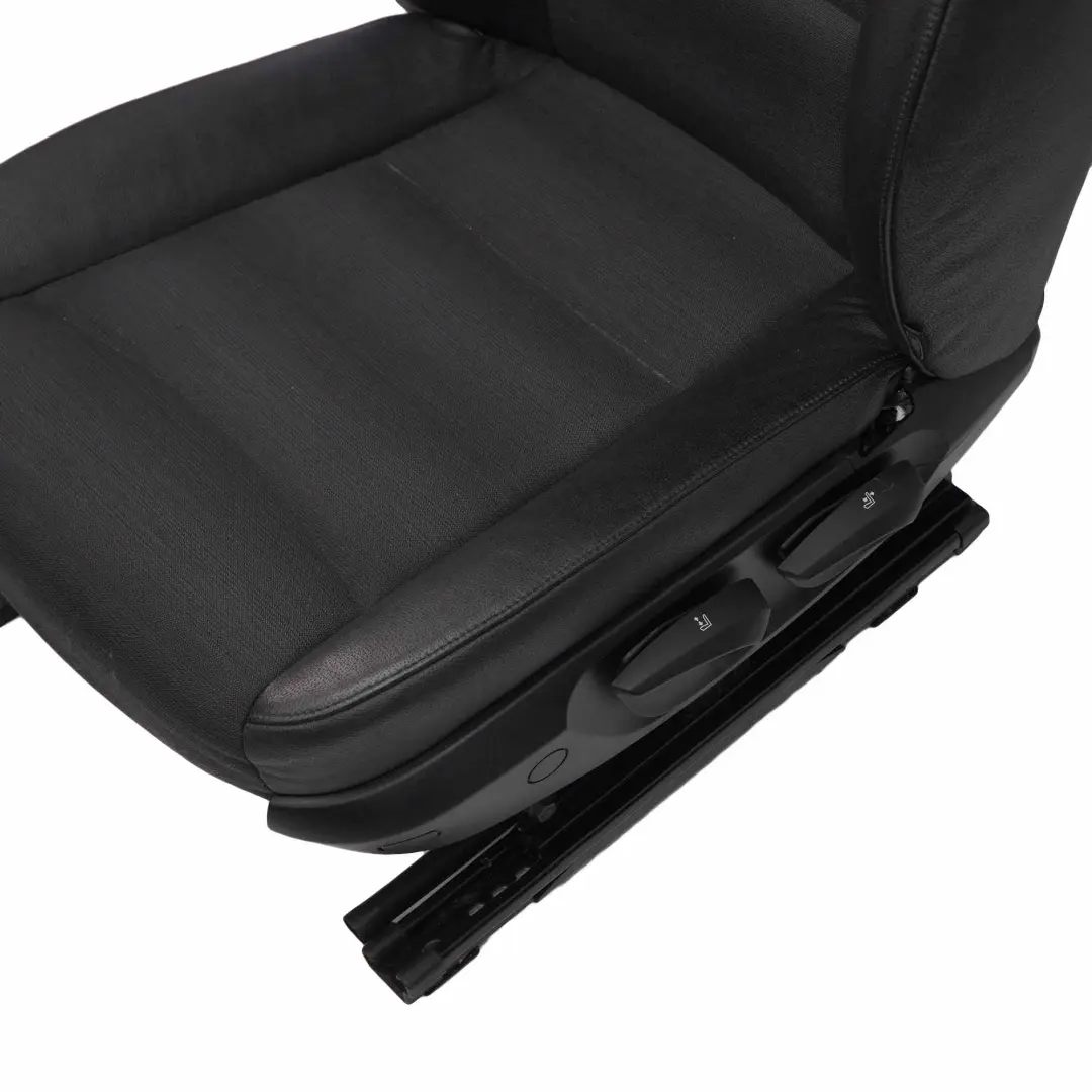 Asiento Delantero BMW E90 E91 Cuero Negro / Tela Citrus Interior Izquierdo