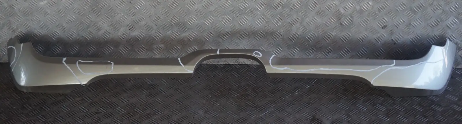 BMW Mini Cooper S R56 Rear Bumper Trim Panel Centre Spoiler Sparkling Silver